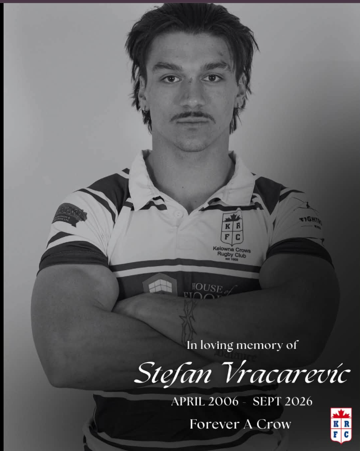 Stefan Vracarevic Obituary, Death - Kelowna Crows RFC Mourns Rugby Player Killed in Motorcycle Accident